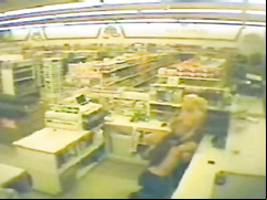Security cam catches lesbian clerks in action